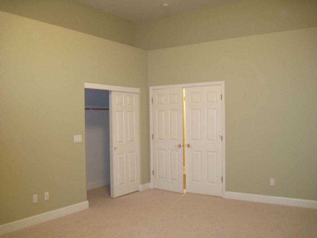 interior painting of master bedroom with drywall shelf in Salem Keizer Oregon