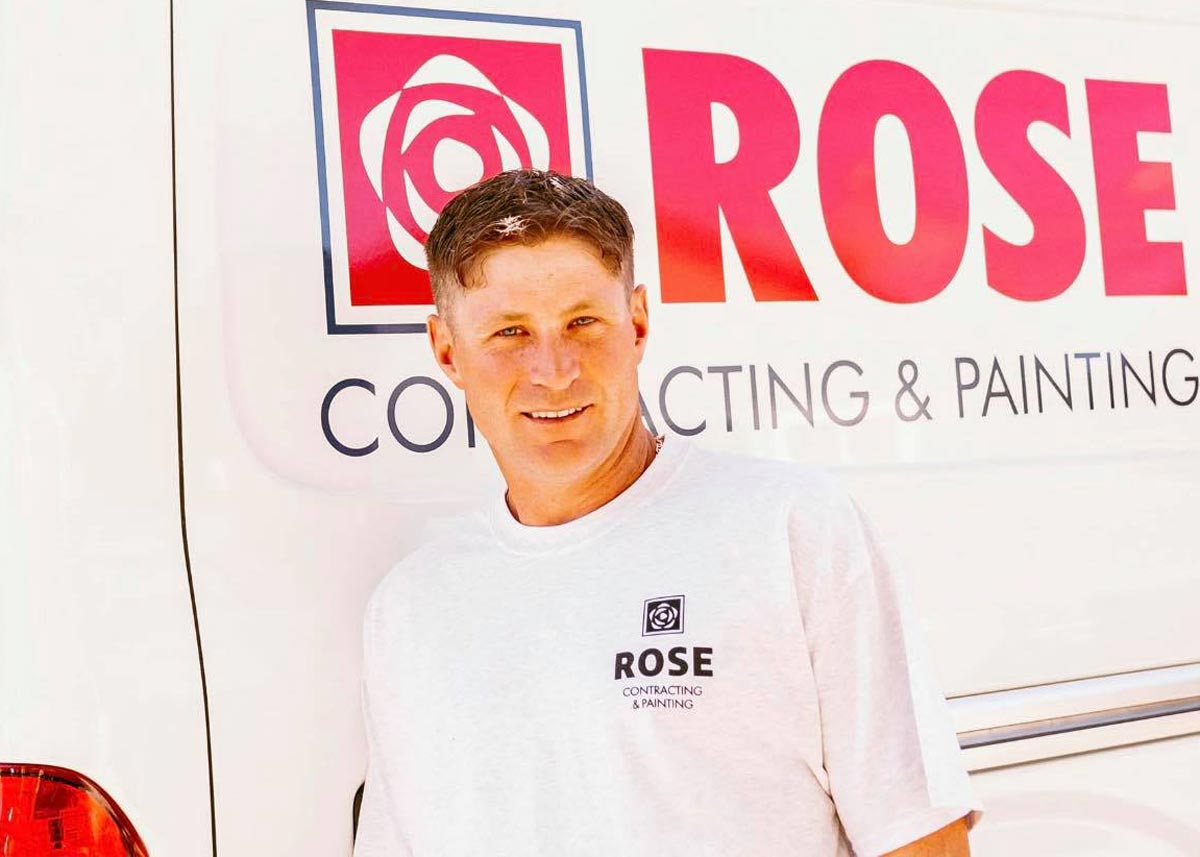 David Rose with a company van in Salem Keizer